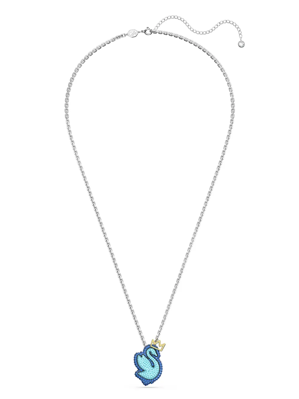 Swarovski Pop Swan クリスタル ネックレス - シルバートーン Swarovski Pop Swan クリスタル ネックレス - シルバートーン