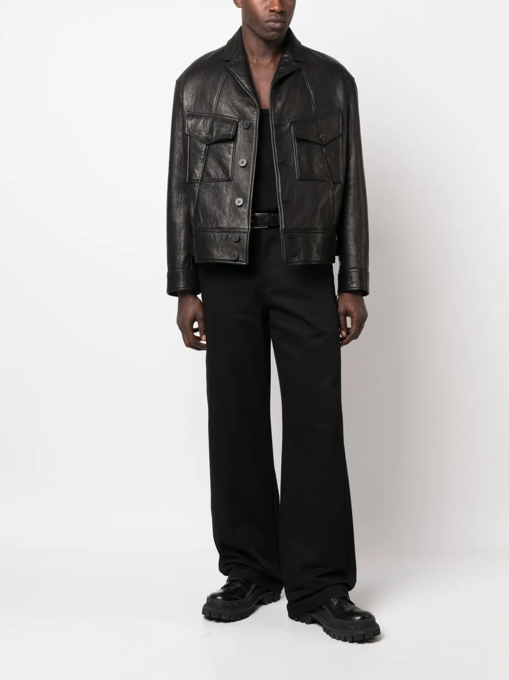 AMIRI mid-rise straight-leg trousers - Zwart