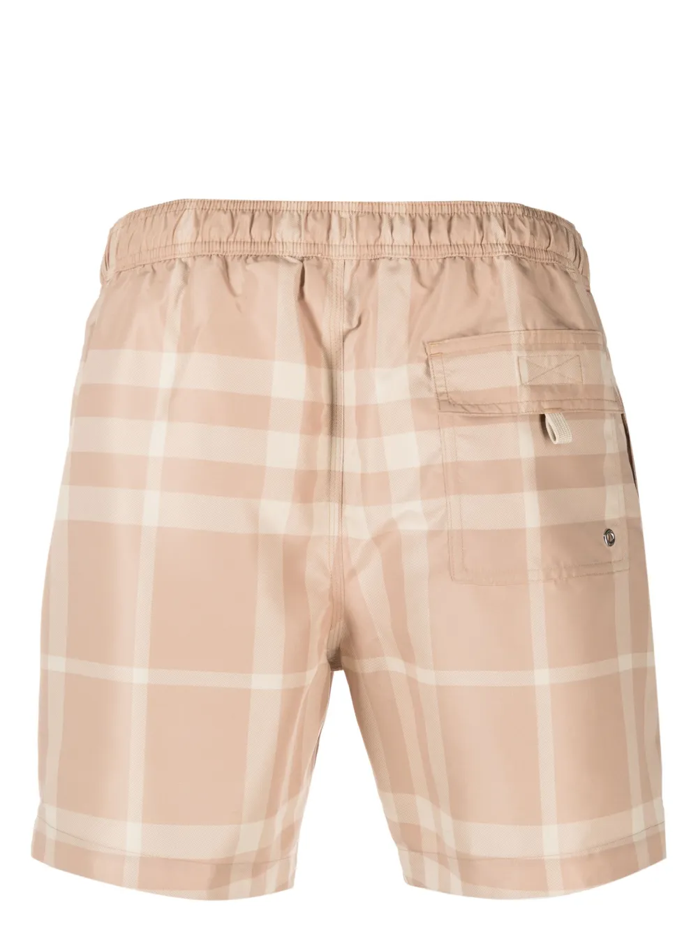 Burberry check-print swim shorts - Beige