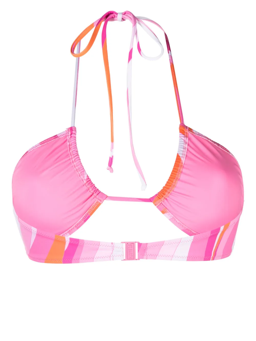 MC2 Saint Barth abstract-print bikini top - Roze