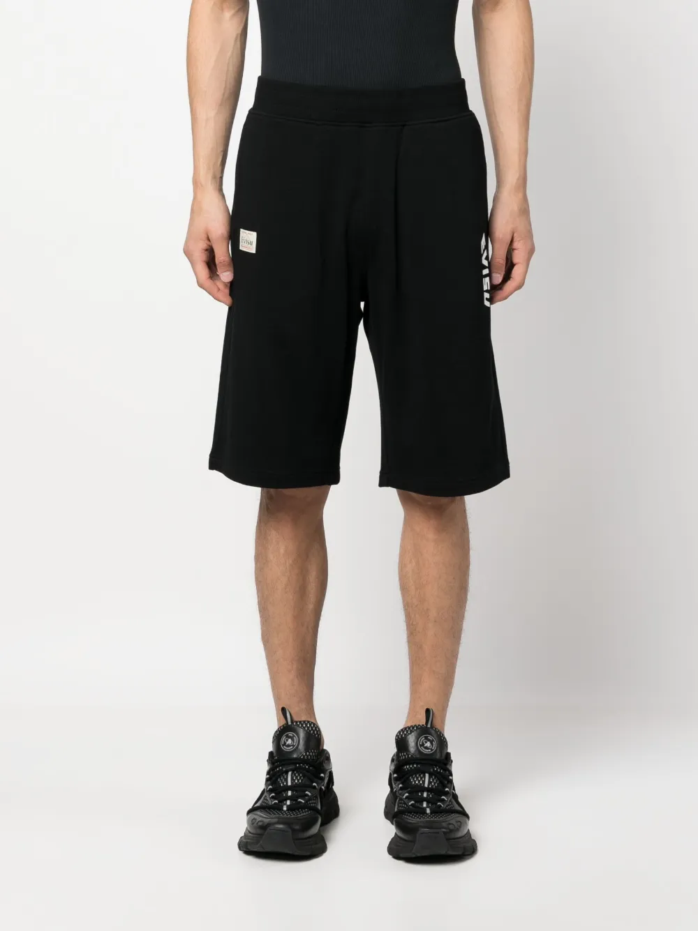 EVISU graphic-print Cotton Track Shorts - Farfetch
