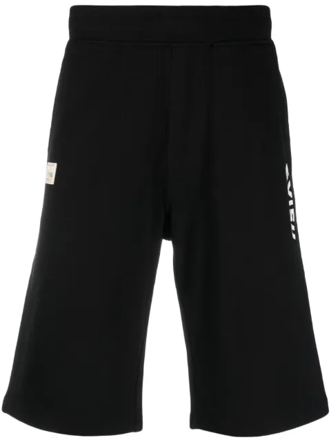 EVISU - graphic-print cotton track shorts