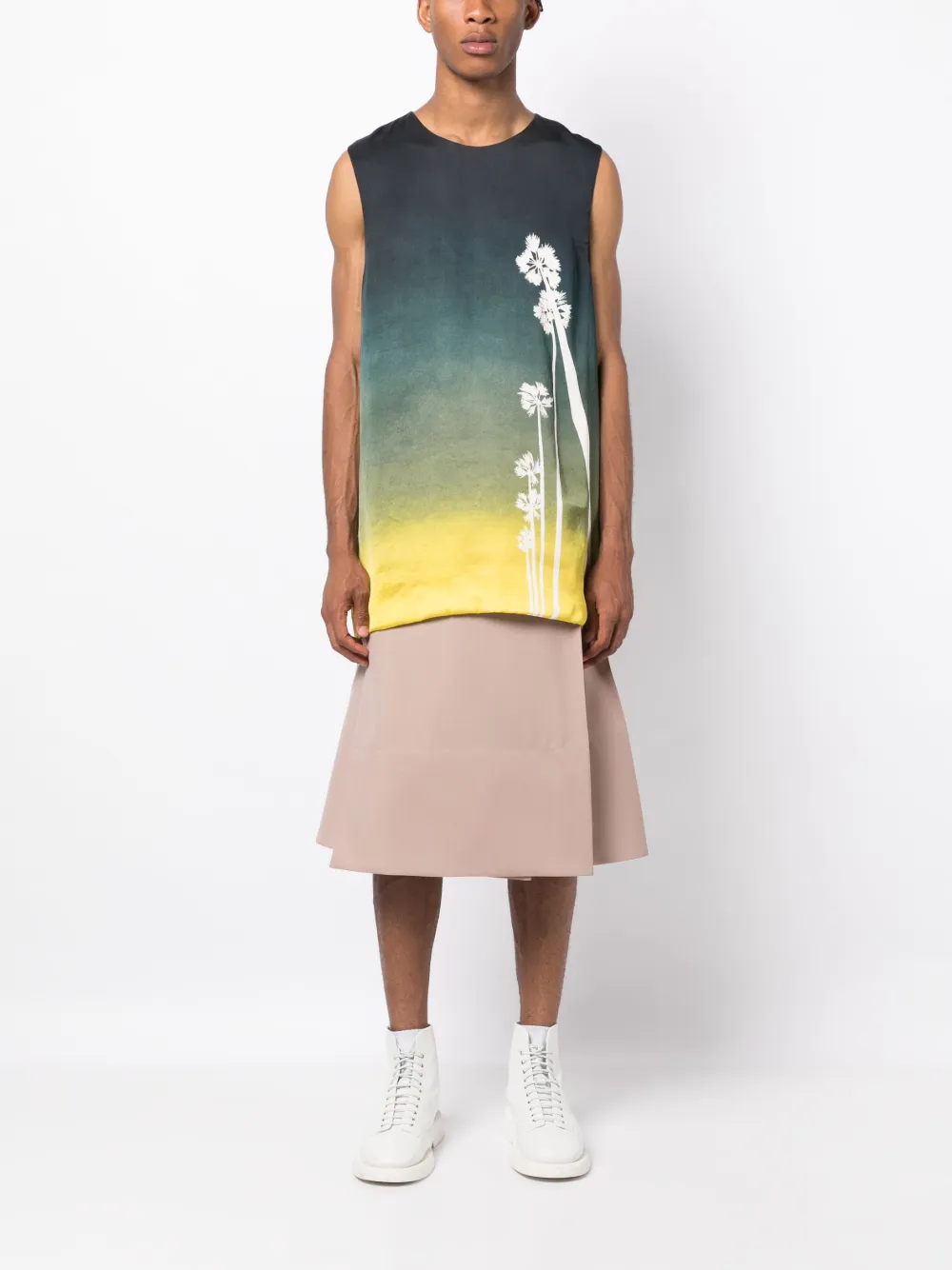 Jil Sander Wollen kilt - Beige