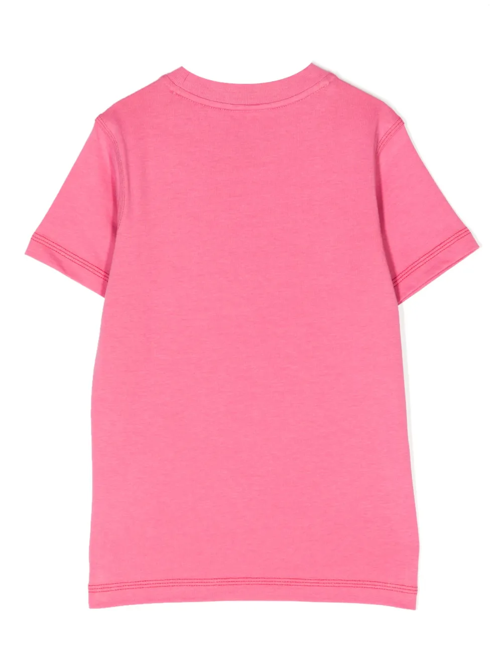 Lacoste Kids logo-print cotton T-shirt - Roze