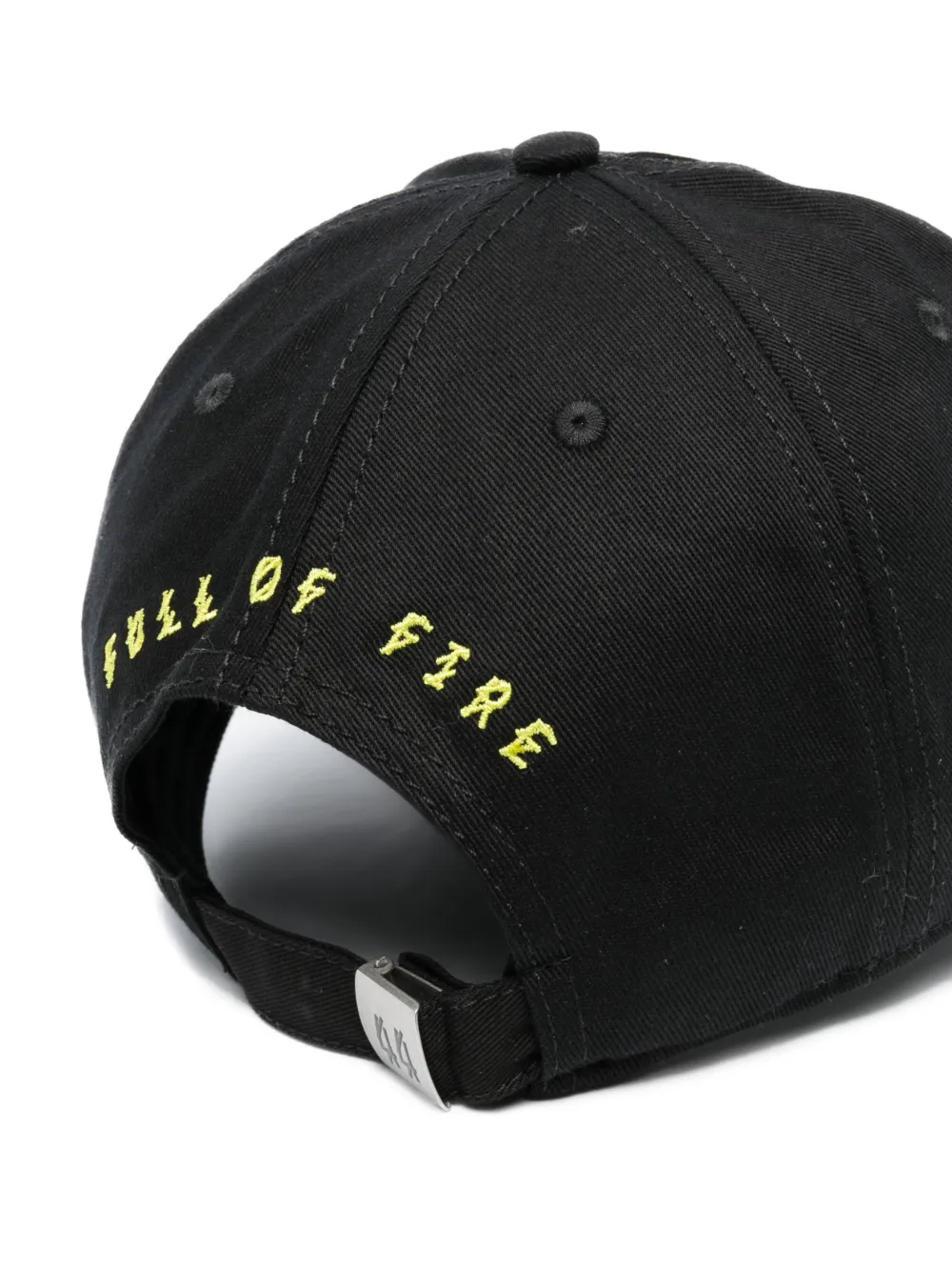 44 LABEL GROUP embroidered-logo cotton cap - Zwart