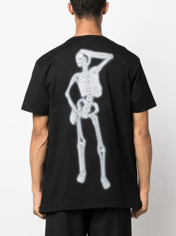 国内発 alexander mcqueen スカルブラックコットン半袖Tシャツ 国内発 alexander mcqueen スカルブラックコットン半袖Tシャツ