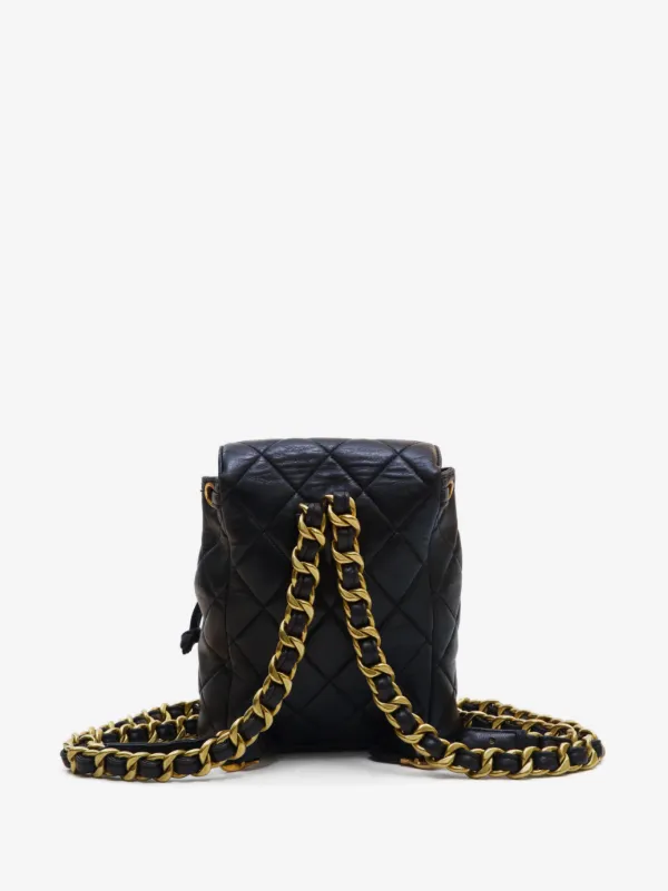chanel vintage mini backpack Classic Black Caviar Gold Hardware Single interior compartment Chanel Mini Backpack - 4
