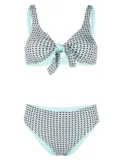 Fisico geometric-print bikini set - Blue