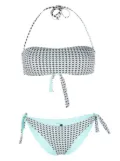 Fisico geometric-pattern bikini set - Blue