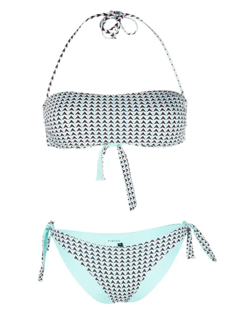 Fisico geometric-pattern bikini set