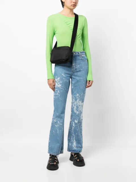 GANNI Festival logo-patch crossbody bag A5137 - 1