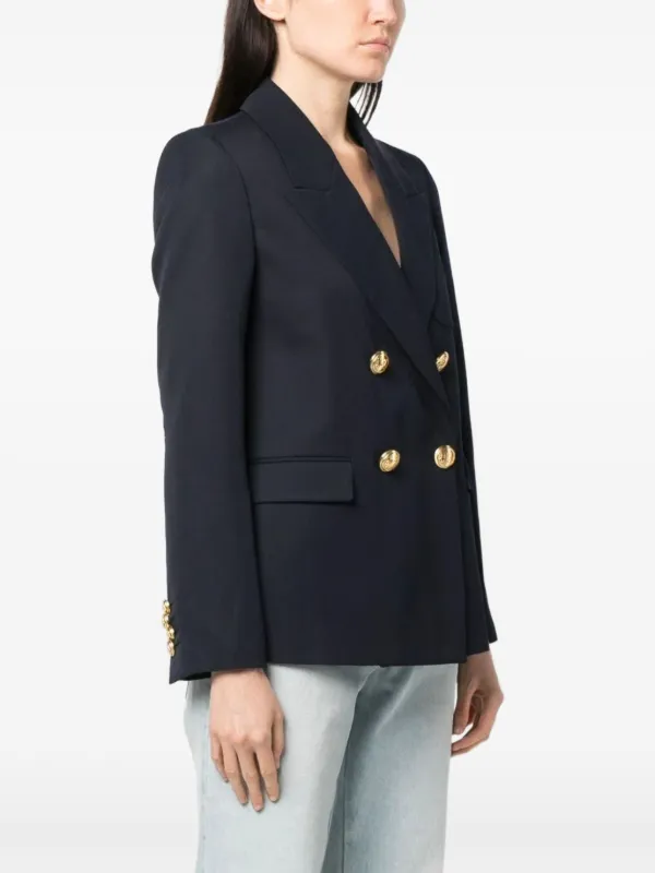 Palm Angels palm-embroidered Blazer | Blue | FARFETCH AO