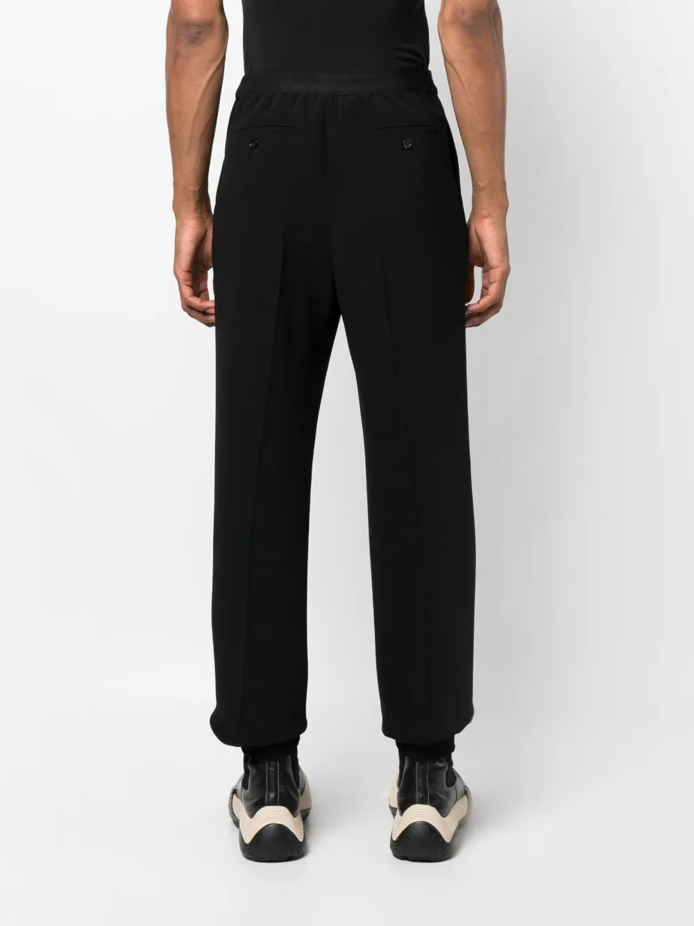 Shop Alexander Mcqueen Tailored Track Pants In Black