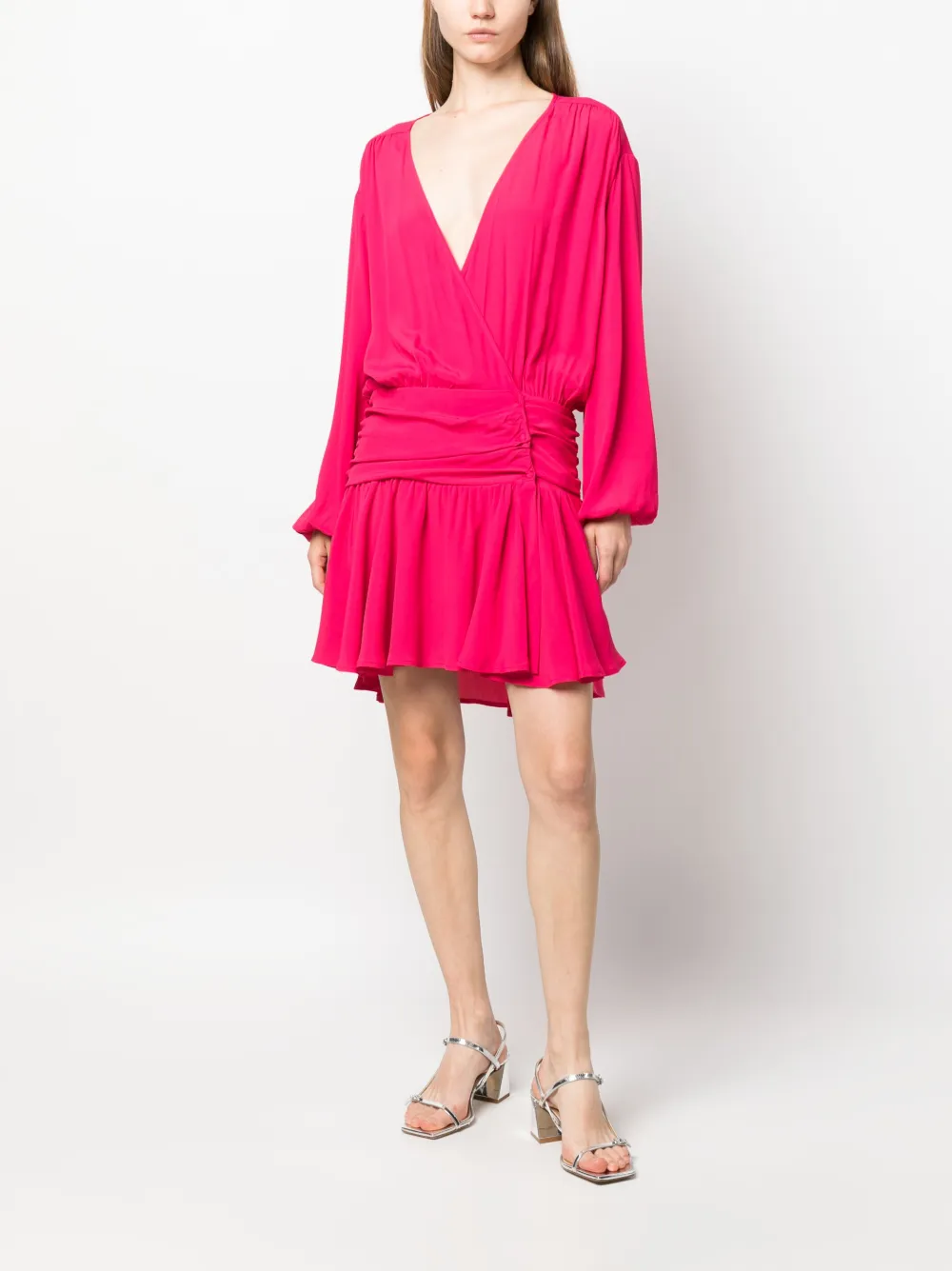 Semicouture Jurk met lange mouwen - Roze