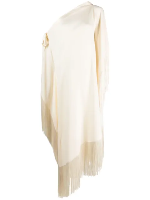 Taller Marmo fringed asymmetric long dress