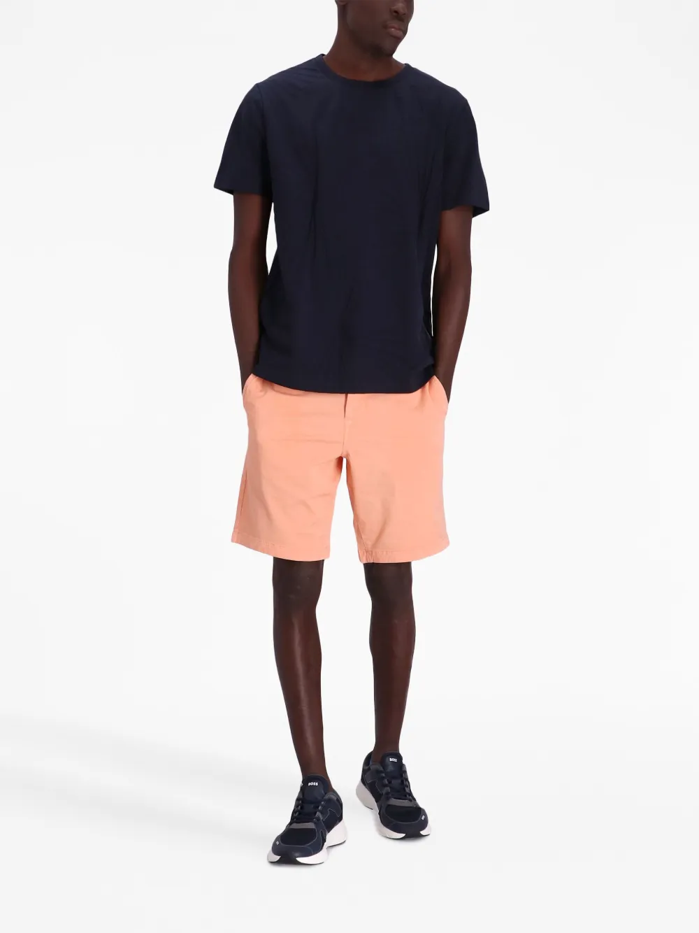 BOSS T-shirt met ronde hals - Blauw