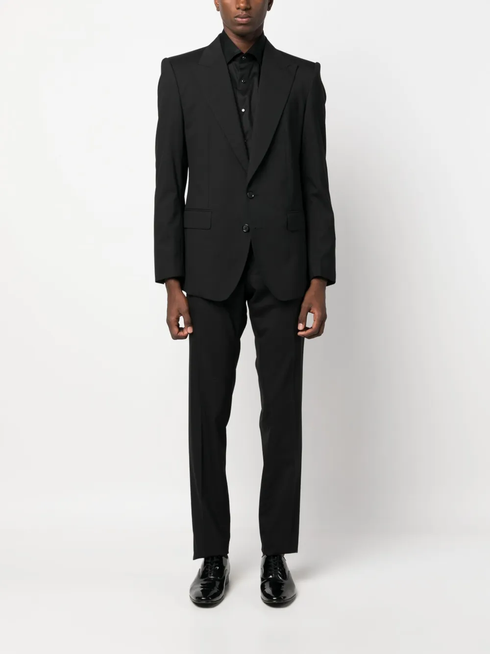 Karl Lagerfeld patch detail cotton shirt - Zwart