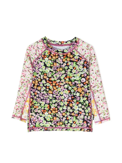 Molo floral-printed swim top