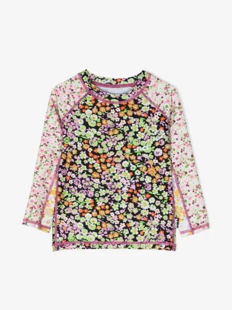 Molo floral-printed swim top