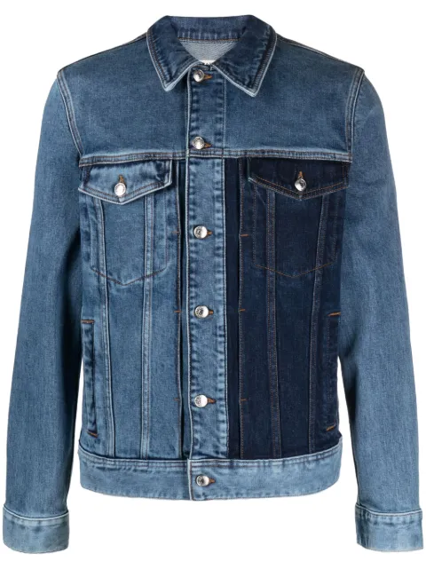 Zadig&Voltaire colour-block stretch-cotton denim jacket