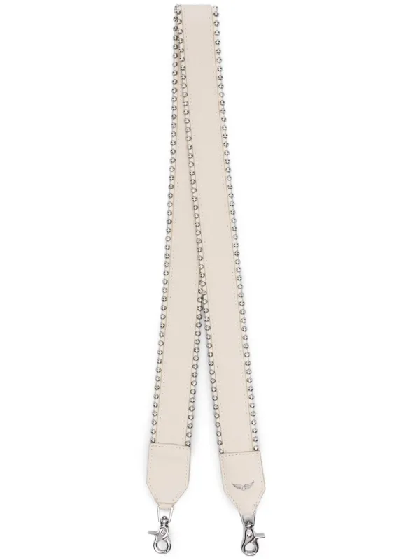 Zadig Voltaire logo plaque Leather Bag Strap Neutrals FARFETCH CA