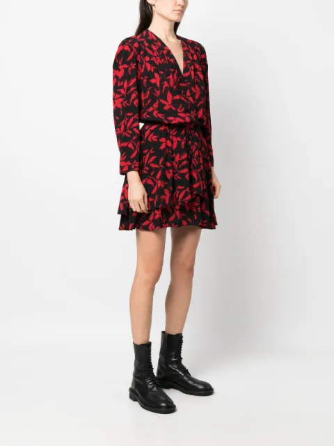 Zadig&Voltaire Rogers leaf-print minidress WWDR01300 - 2