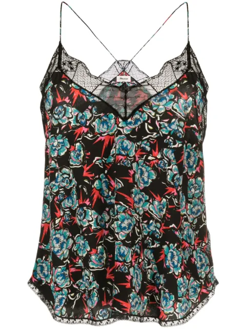 Zadig&Voltaire Christy floral-print silk camisole