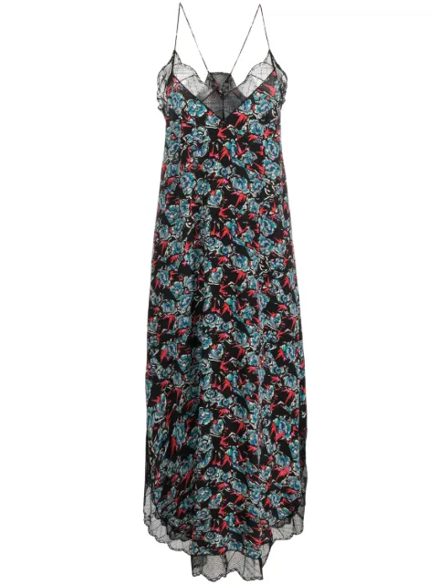 Zadig&Voltaire Risty floral-print silk slip dress