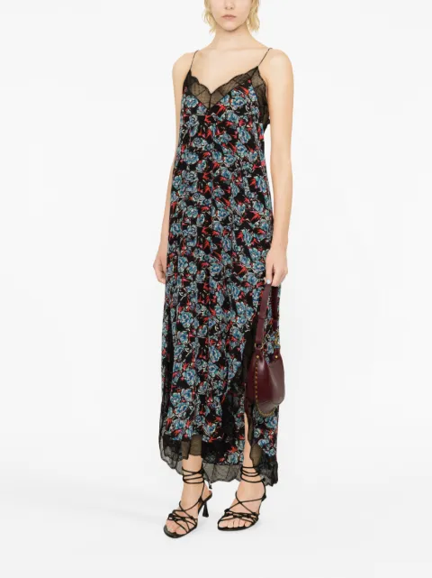 Zadig&Voltaire Risty floral-print silk slip dress WWDR01266 - 2