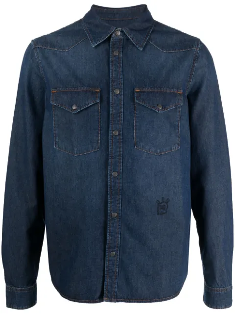 Zadig&Voltaire Stan Skull XO denim shirt
