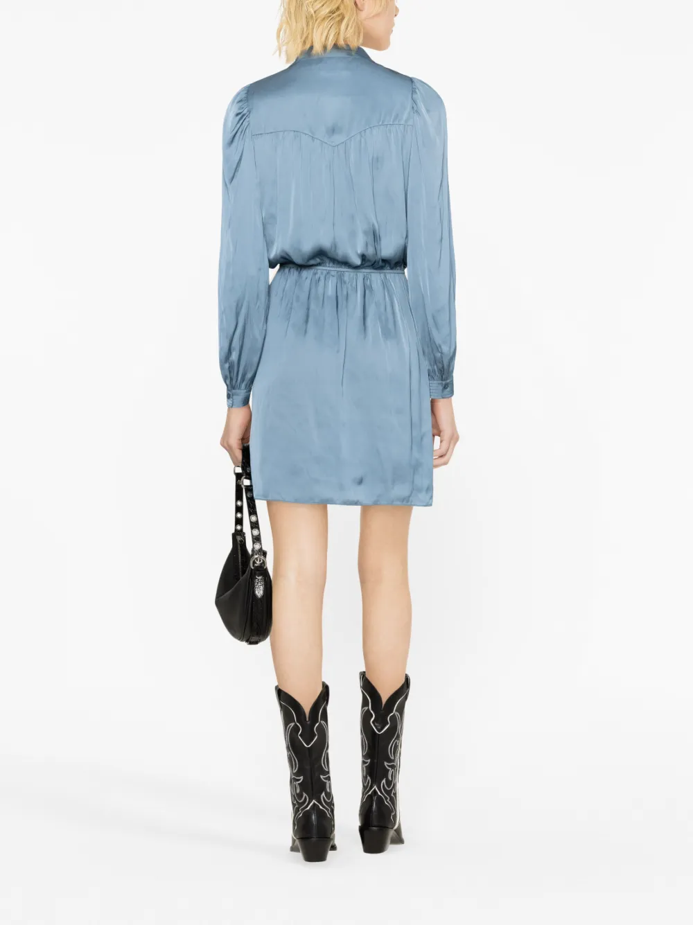 ZADIG & VOLTAIRE REMEMBER SATIN MINIDRESS 