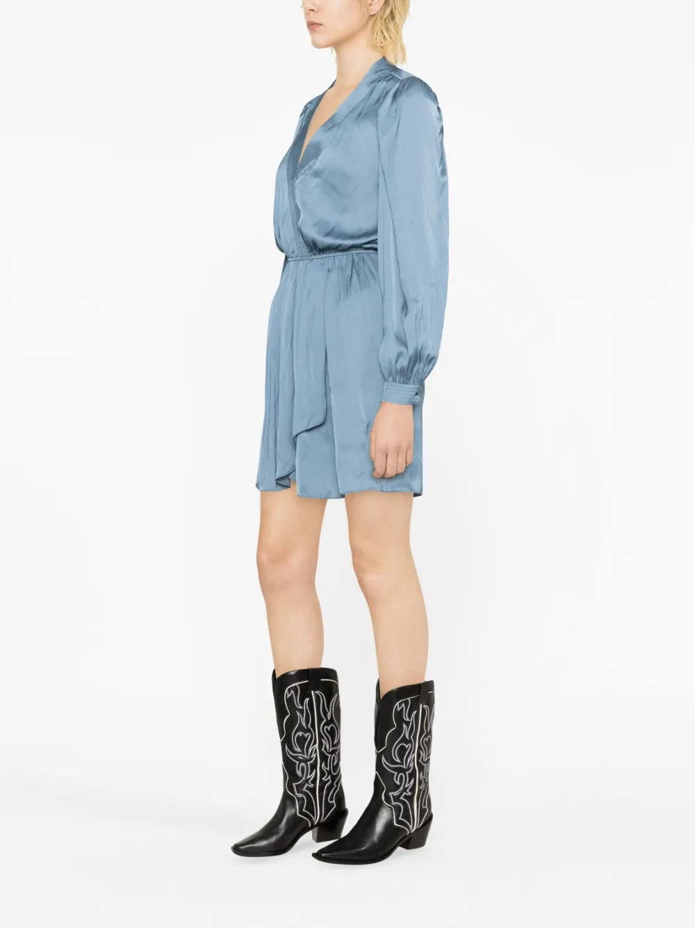 ZADIG & VOLTAIRE REMEMBER SATIN MINIDRESS 