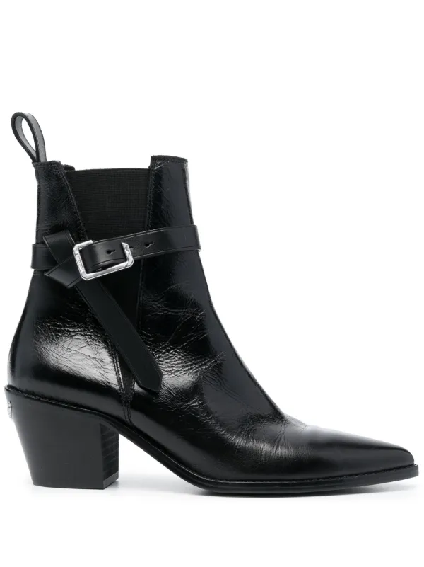 Zadig&Voltaire Tyler Cecilia 65mm レザーブーツ | ブラック
