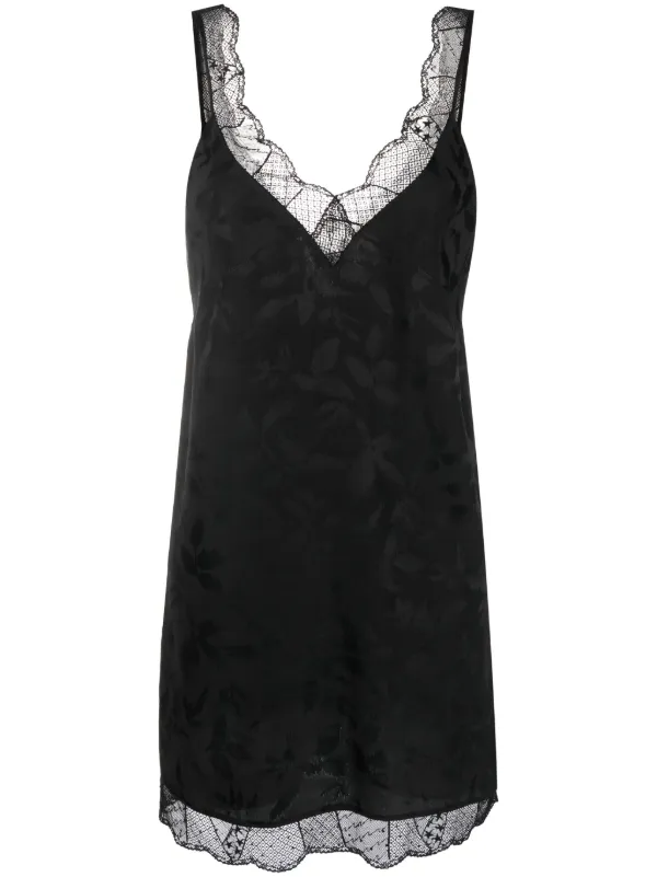 Zadig&Voltaire Renelle Jacquard Minidress | Black | FARFETCH