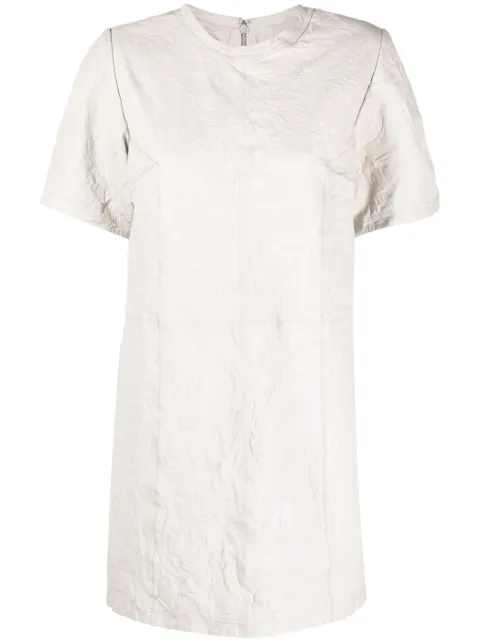 Zadig&Voltaire Riddy crinkled leather minidress