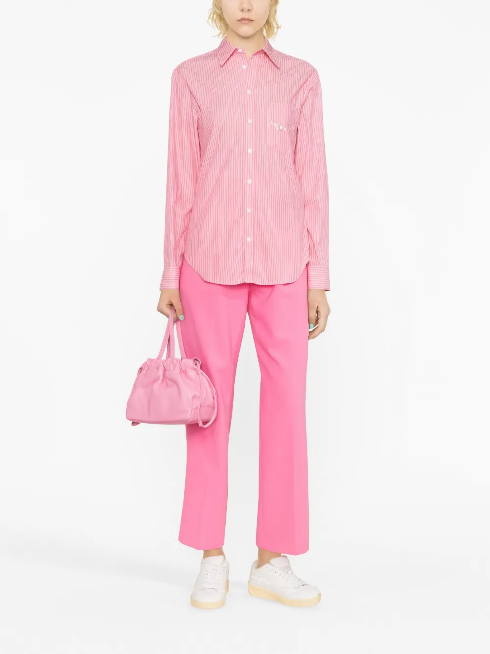 Zadig&Voltaire Blouse met verfraaid logo - Roze