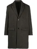 Zadig&Voltaire Mark chevron-knit wool coat - Grey