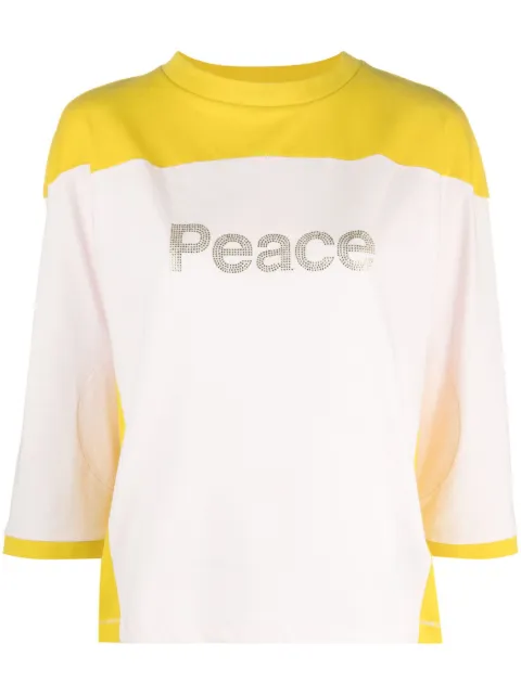 Zadig&Voltaire rhinestone-embellished slogan cotton top