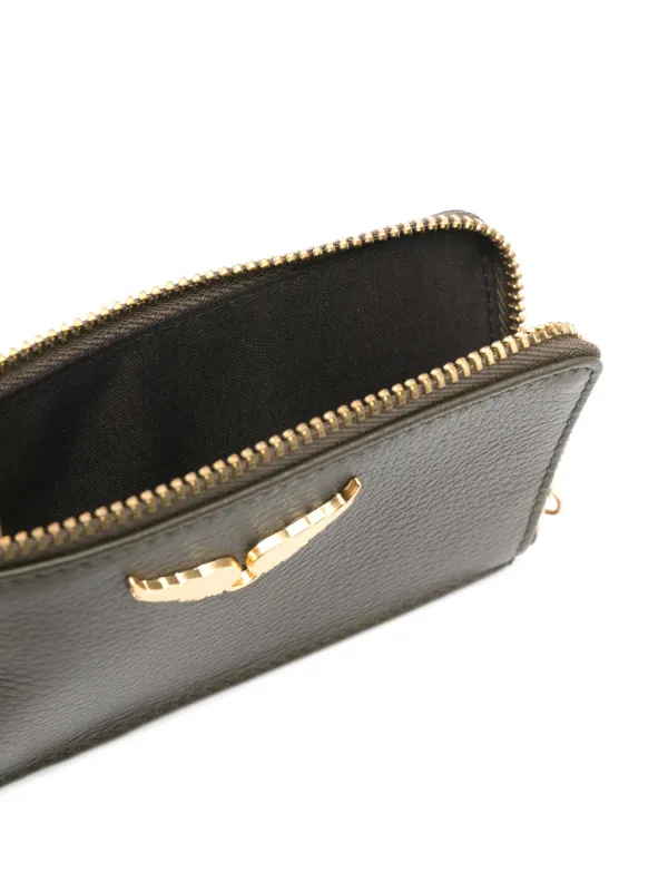 Zadig&Voltaire Porta-cartões ZV Card De Couro Com Logo | Verde