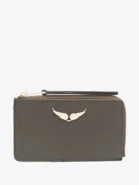 Zadig&Voltaire ZV Card logo-plaque leather cardholder