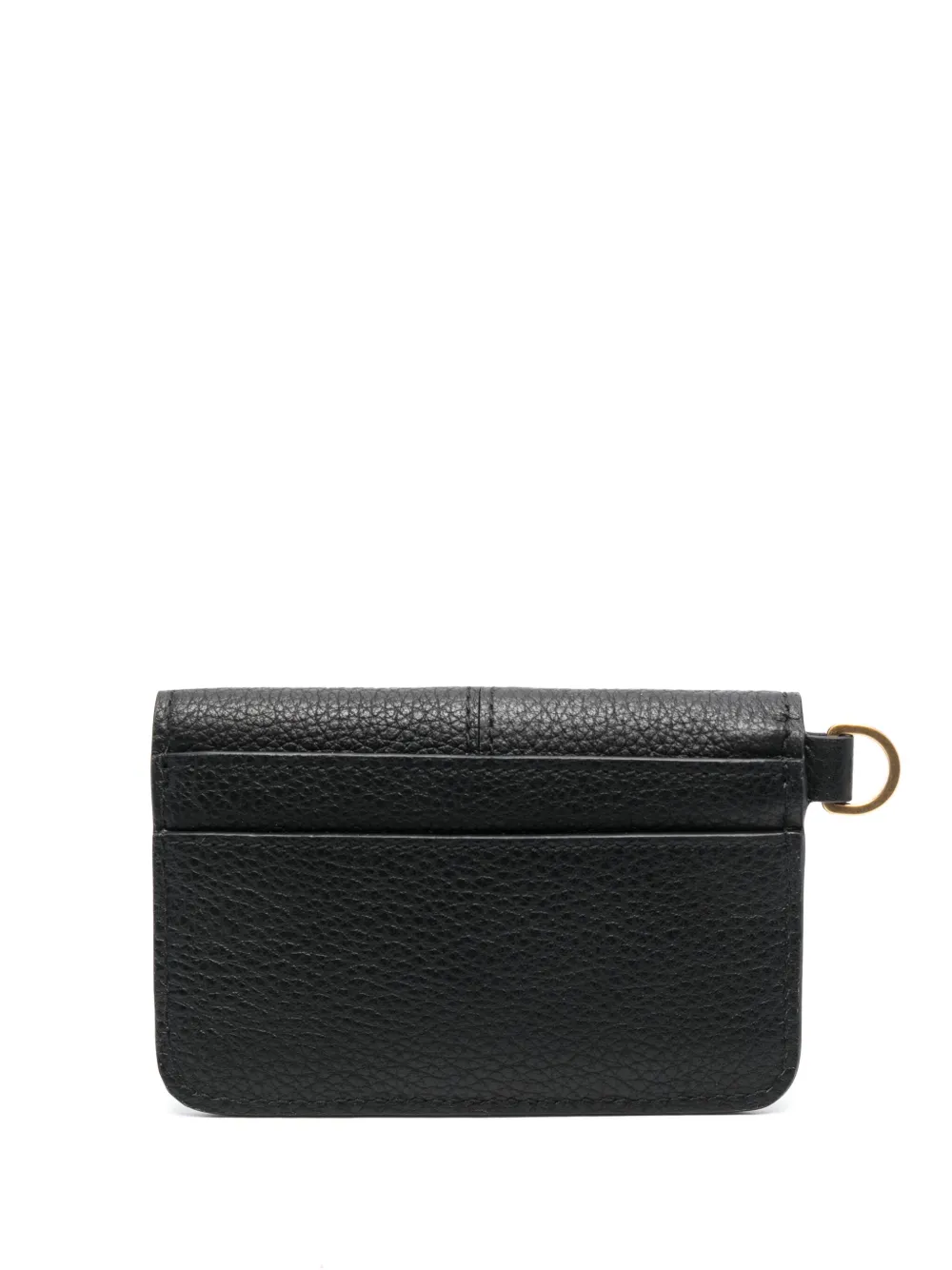 Shop Zadig & Voltaire Borderline Grained Leather Wallet In Schwarz