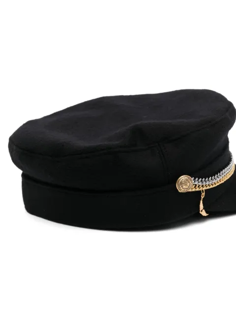 Zadig&Voltaire chain-link detail wool cap OWHT00125 - 1