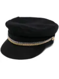 Zadig&Voltaire chain-link detail wool cap - Black