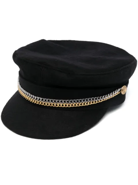 Zadig&Voltaire chain-link detail wool cap