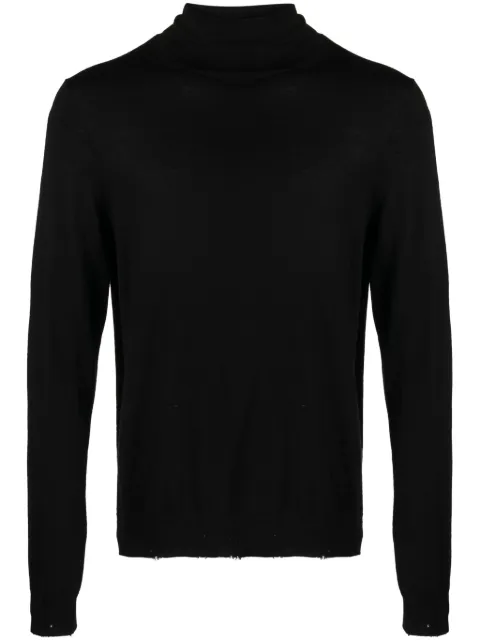 Zadig&Voltaire Bobby fine-ribbed raw-cut jumper
