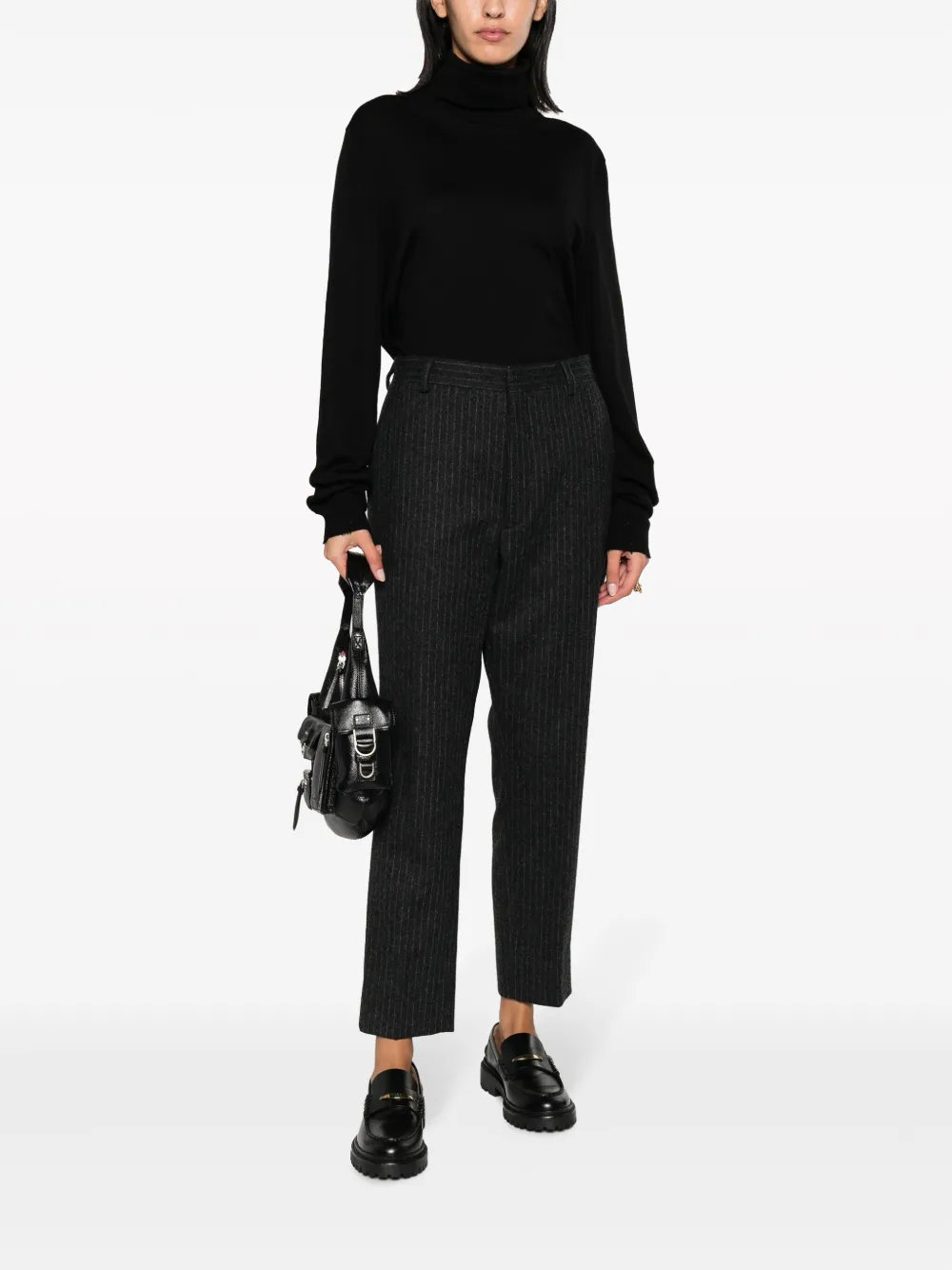 Zadig & Voltaire Bobby Fine-ribbed Raw-cut Jumper In Black