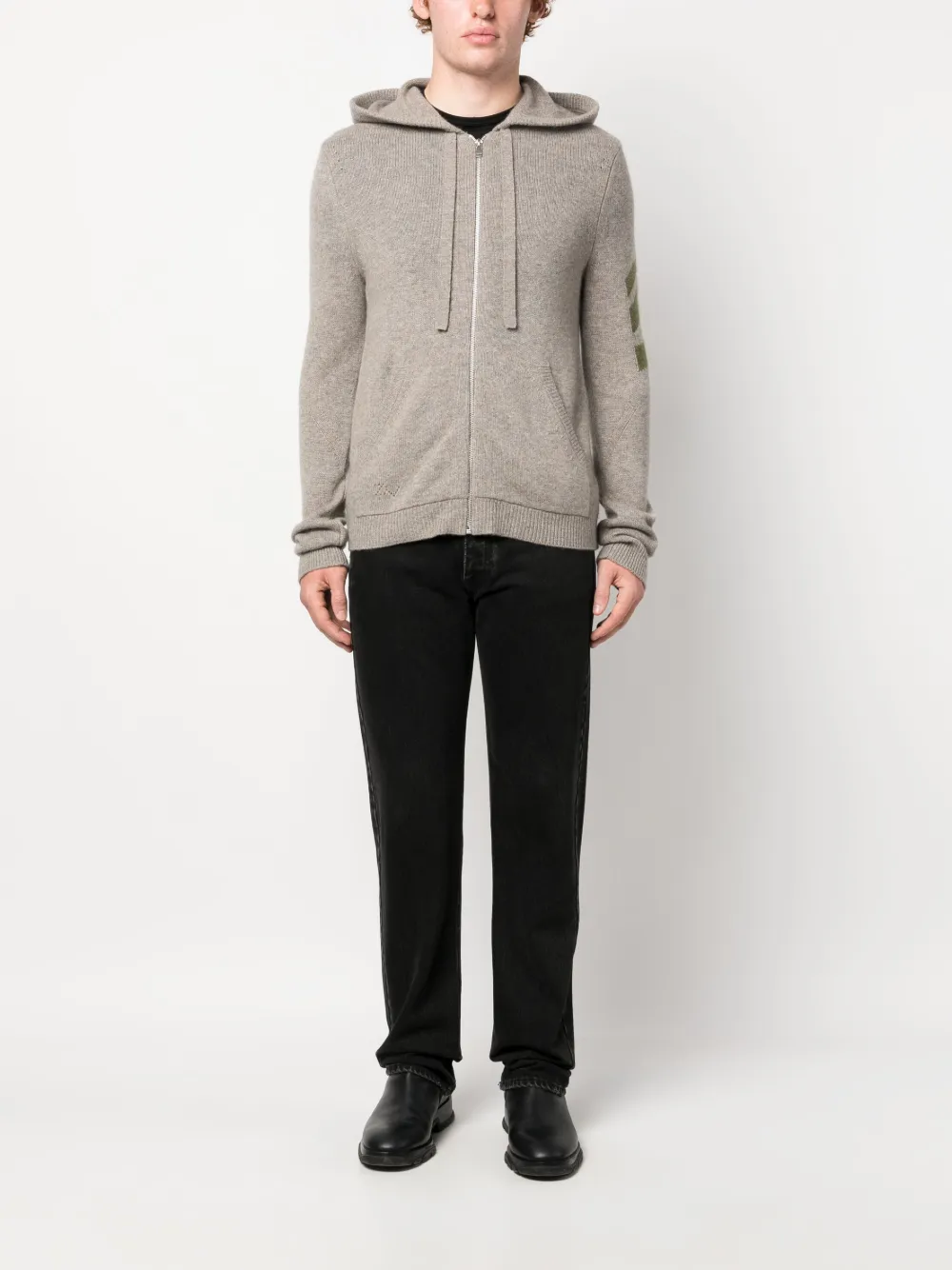 Zadig&Voltaire Hoodie met rits - Beige