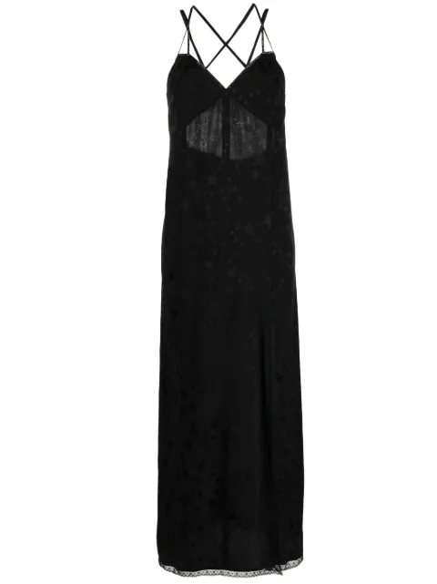 Zadig&Voltaire Rohal star-jacquard silk dress