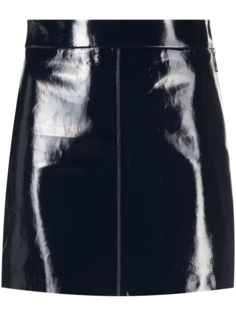 Zadig&Voltaire Jinette vinyl leather miniskirt
