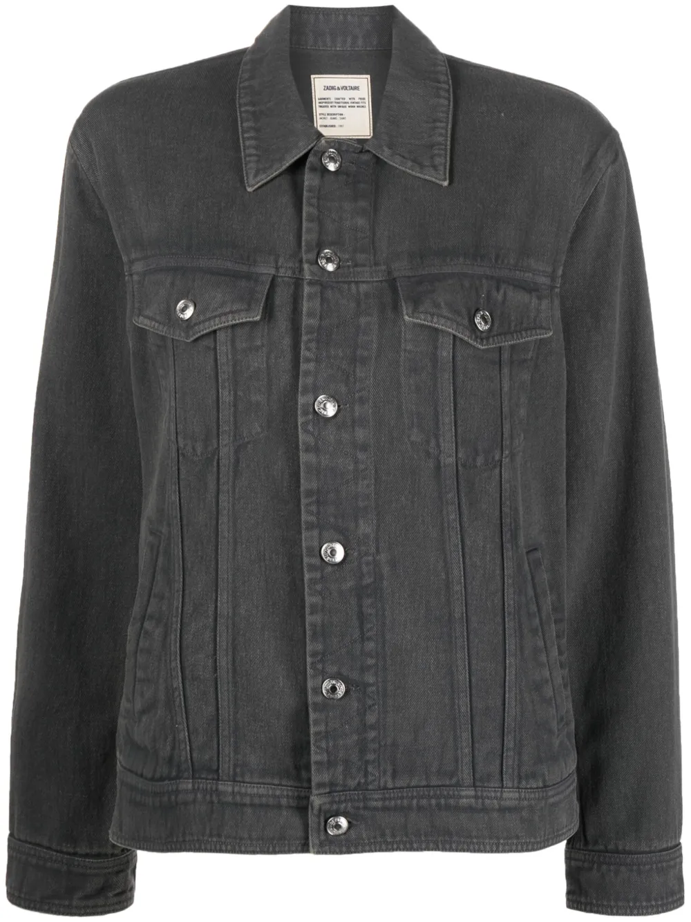 Zadig&Voltaire Kase Organic Cotton Denim Jacket Farfetch